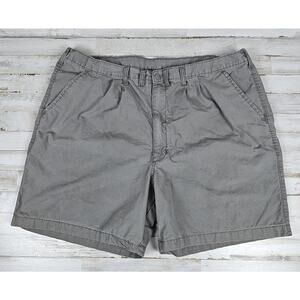WRANGLER Authentic Issue Men’s Gray Chino Shorts Partial Stretch Top Size 46